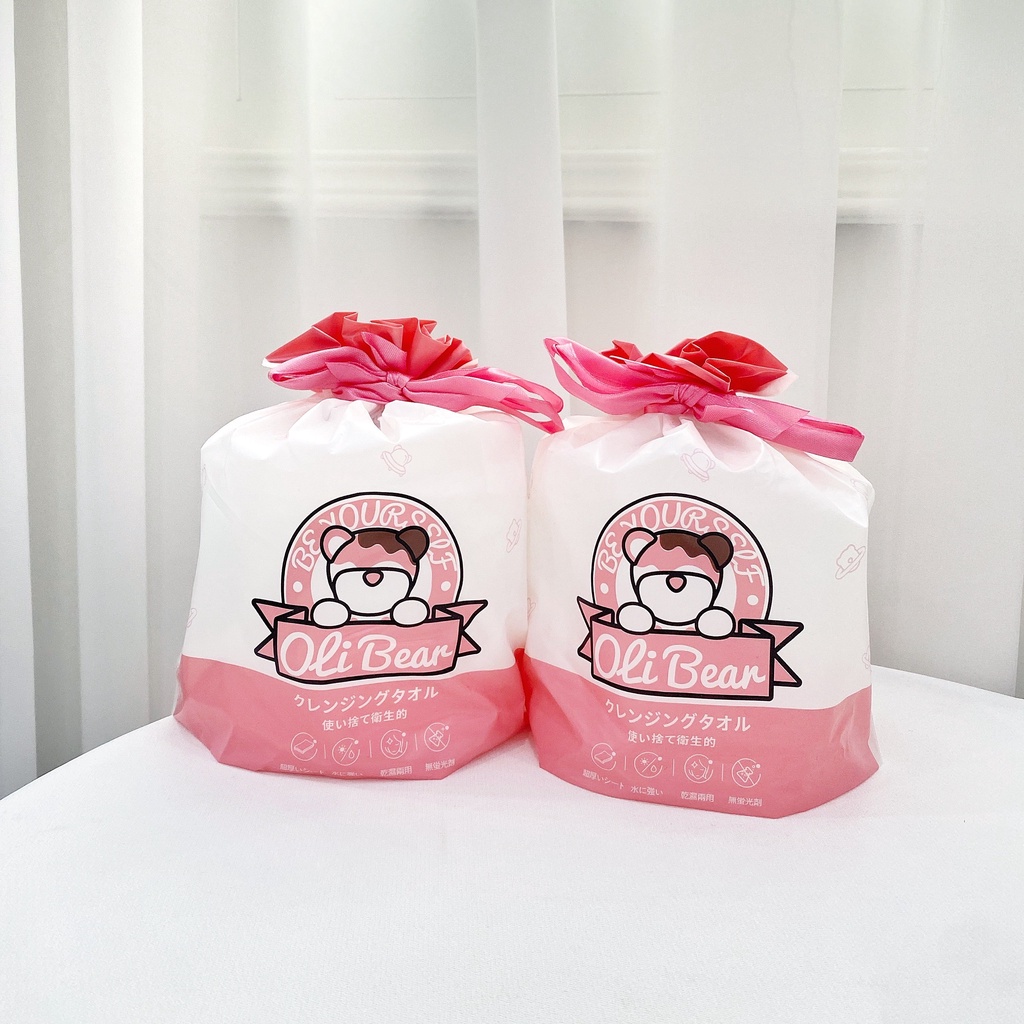 Khăn tẩy trang CONSOLISM đa năng tẩy trang lau khô lau ướt 100% bông tự nhiên dạng cuộn KM2