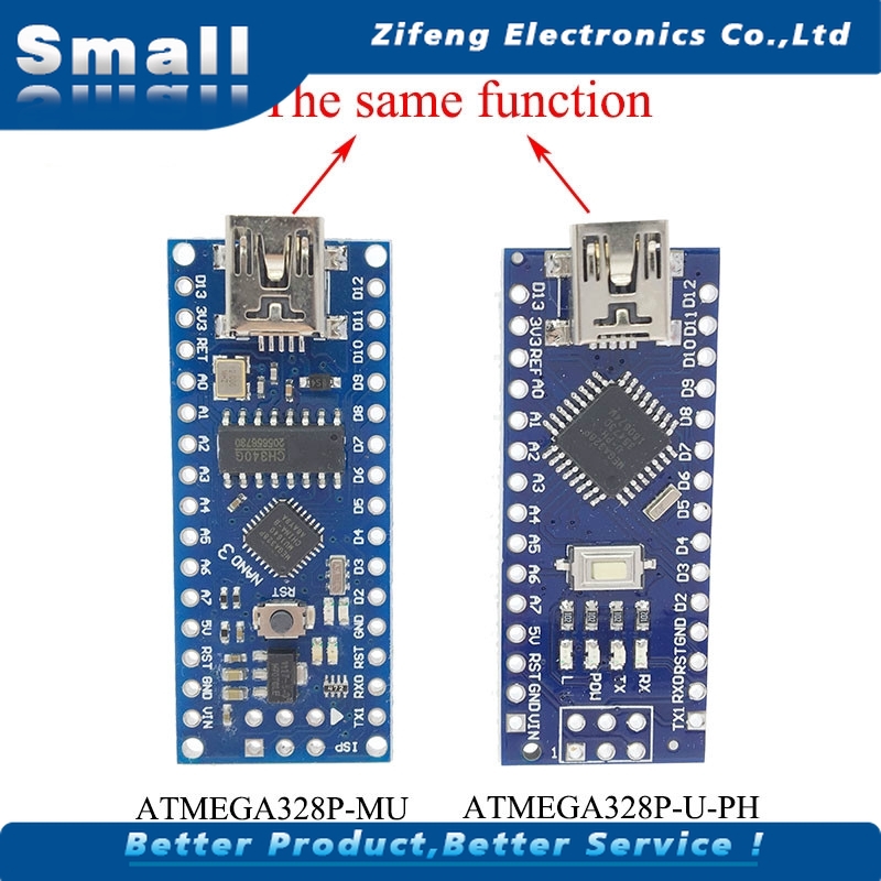 Bảng mạch điều khiển MINI USB Nano V3.0 ATmega328P CH340G 5V 16M cho Arduino 328P NANO 3.0 CH340