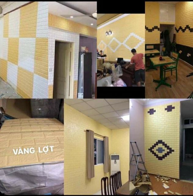 Xốp dán tường giả gạch 3D | BigBuy360 - bigbuy360.vn