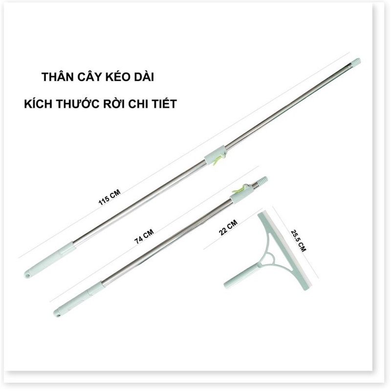 Cây Gạt Kính Lau Kính Tăng Đưa 1m32