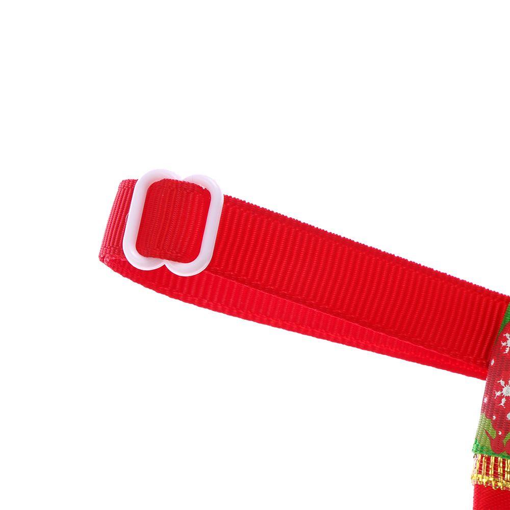 Vòng Cổ Thắt Nơ Có Thể Điều Chỉnh Trang Trí Giáng Sinh Cho Thú Cưng