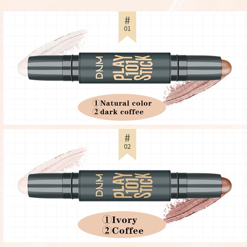 [Hàng mới về] Bút đánh khối hai đầu trang điểm cho mặt thiết kế chuyên dụng | BigBuy360 - bigbuy360.vn