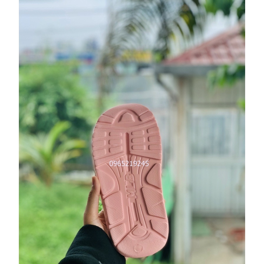 Dép 𝐌𝐋𝐁 nam nữ, dép bánh mì,dép quai ngang nam nữ unisex 𝐌𝐋𝐁 ❤️FREESHIP + Hộp❤️dép đúc 𝐌𝐋𝐁 𝐍𝐘  bóng chày nam nữ màu hồng