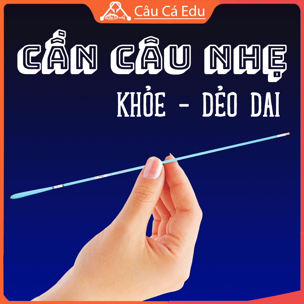 Cần Câu Tay Ngọc Lam Siêu Dẻo Chuyên Câu Đơn Tặng Kèm Phao Lưỡi Đơn Vòng Chặn Cuộn Cước Túi Mồi