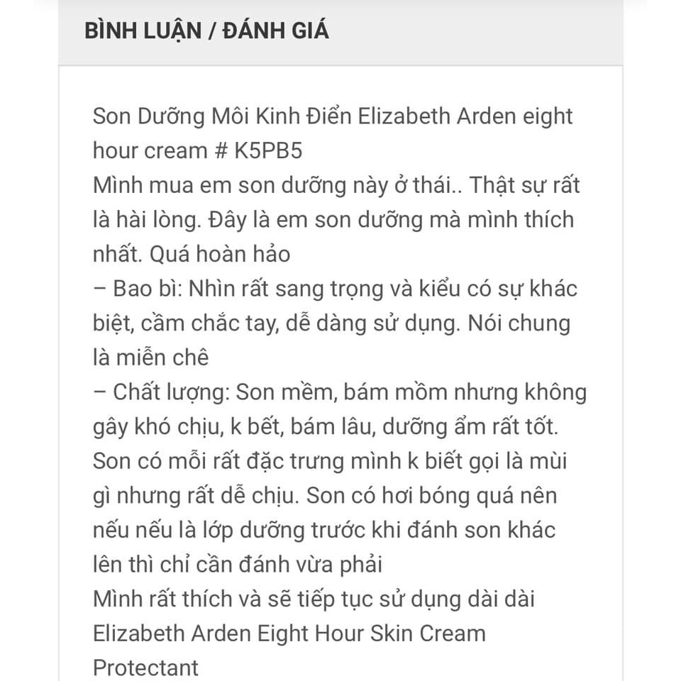Son dưỡng Elizabeth Arden Eight Hour Stick SPF15