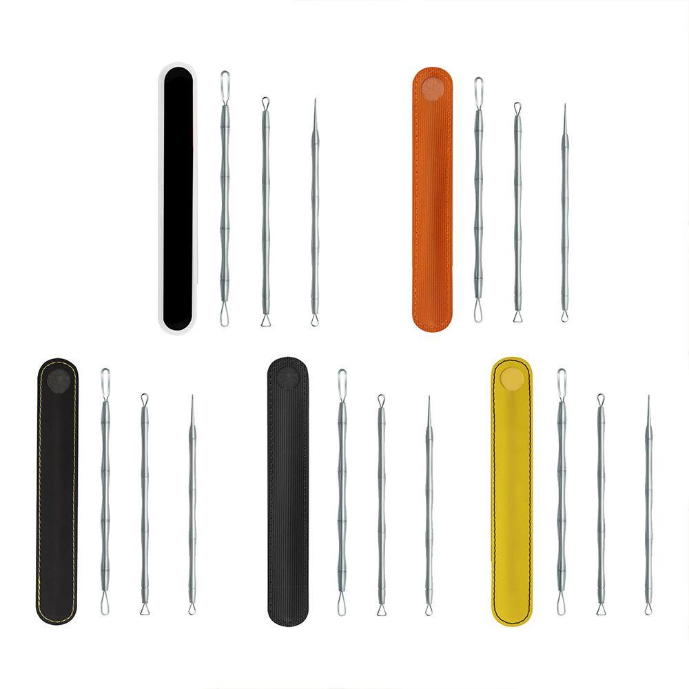 Set 3 Dụng Cụ Loại Bỏ Mụn Đầu Đen Ở Trán Bằng Thép Không Gỉ Chất Lượng Cao