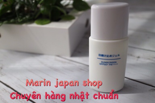 (Đủ bill,hàng chuẩn) Kem chống nắng Muji Nhật Bản dạng lotion dạng nước nhanh thấm với SPF50,PA++++ Sunscreen 30ml