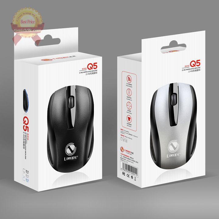 [BH 12 tháng] Chuột không dây wireless mouse Limeide Q5 1000DPI