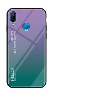 Tempered Glass Case For Huawei nova 3i Luxury Gradient Back Cover