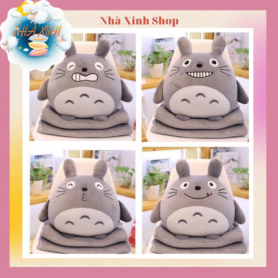 Chăn Gối Văn Phòng 2 trong 1 Totoro nhiều mẫu kèm ủ tay giá rẻ nhất