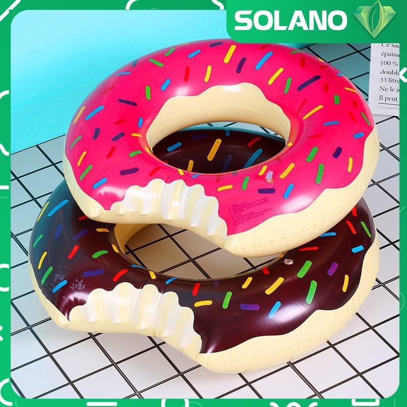 Phao bơi cho bé SOLANO size 60 cm tập bơi cho trẻ em hình bánh vòng Donut dễ thương SS-001301