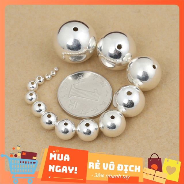 GIÁ SỈ  Charm bi bạc 2mm (bi 2 ly) - Hàng bạc siêu đẹp loại 1, PH810