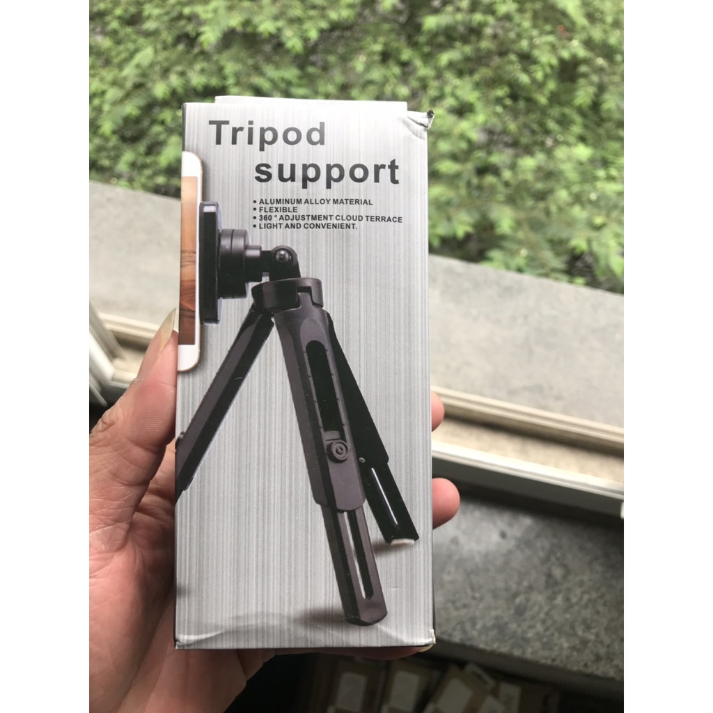 Chân kế kẹp điện thoại chụp ảnh mini 3 chân Tripod