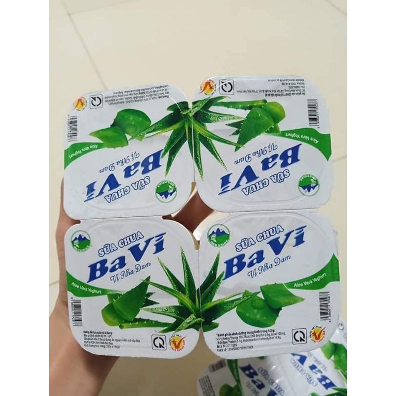 Sữa chua ba vì nha đam có đường