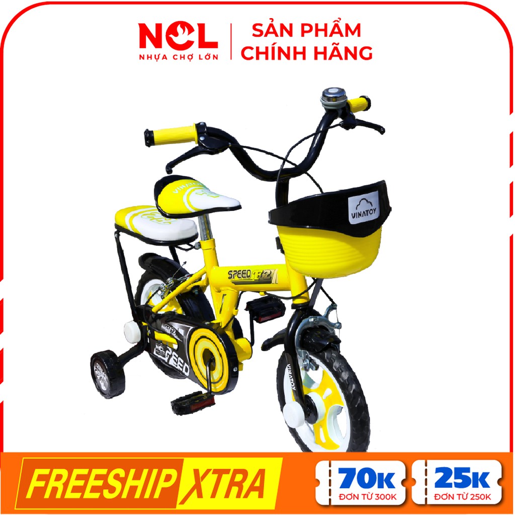 [LIFEMALL250156 - 12% đơn 250K] [Nhựa Chợ Lớn] Xe Đạp Trẻ Em 12 inch K103 - Cho Bé Từ 2 đến 4 Tuổi