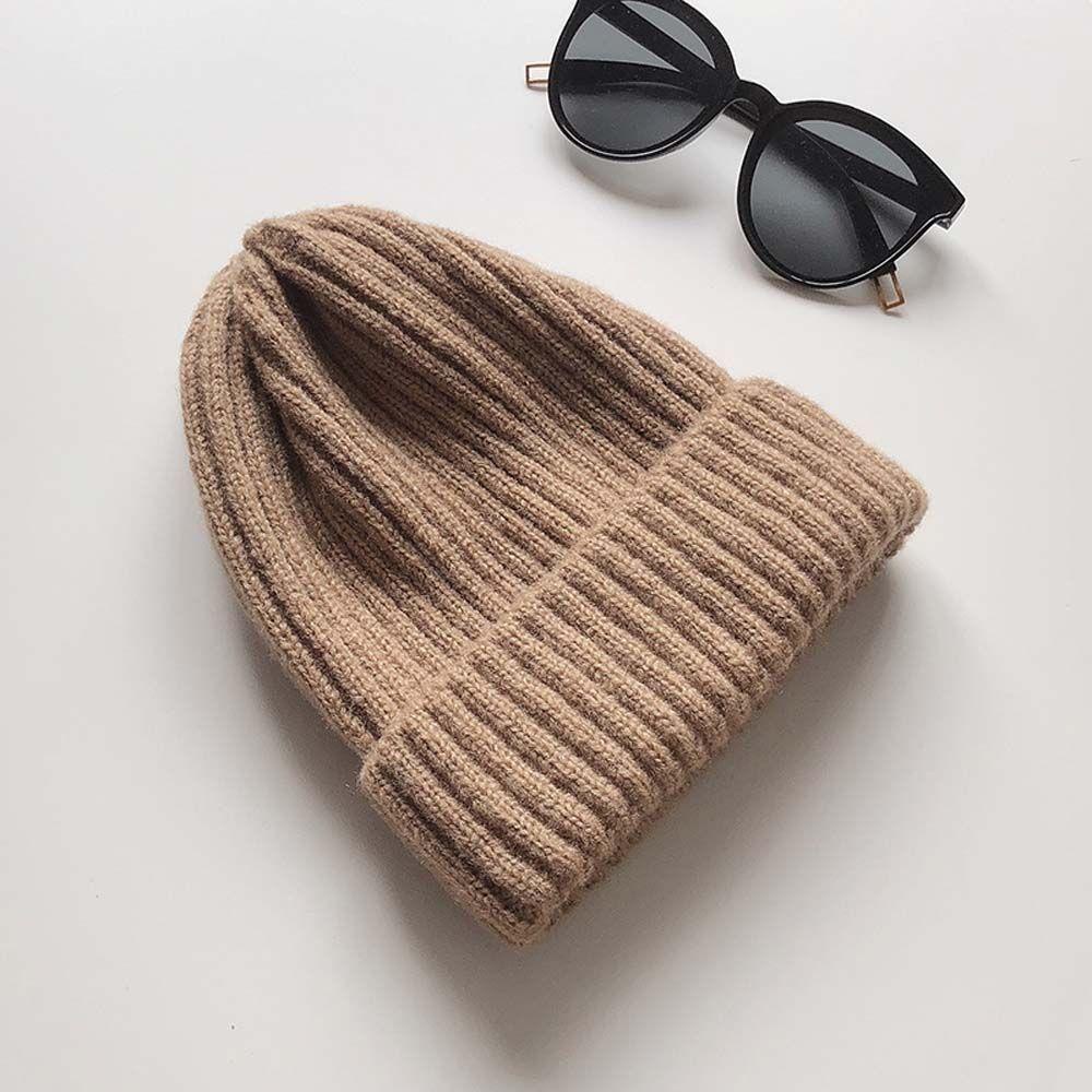Mũ beanie Dày Dặn Màu Sắc Đơn Giản Giữ Ấm Cho Bé