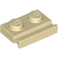 Gạch Tấm 1 x 2 có rãnh, lan can / Part 32028: Plate, Modified 1 x 2 with Door Rail