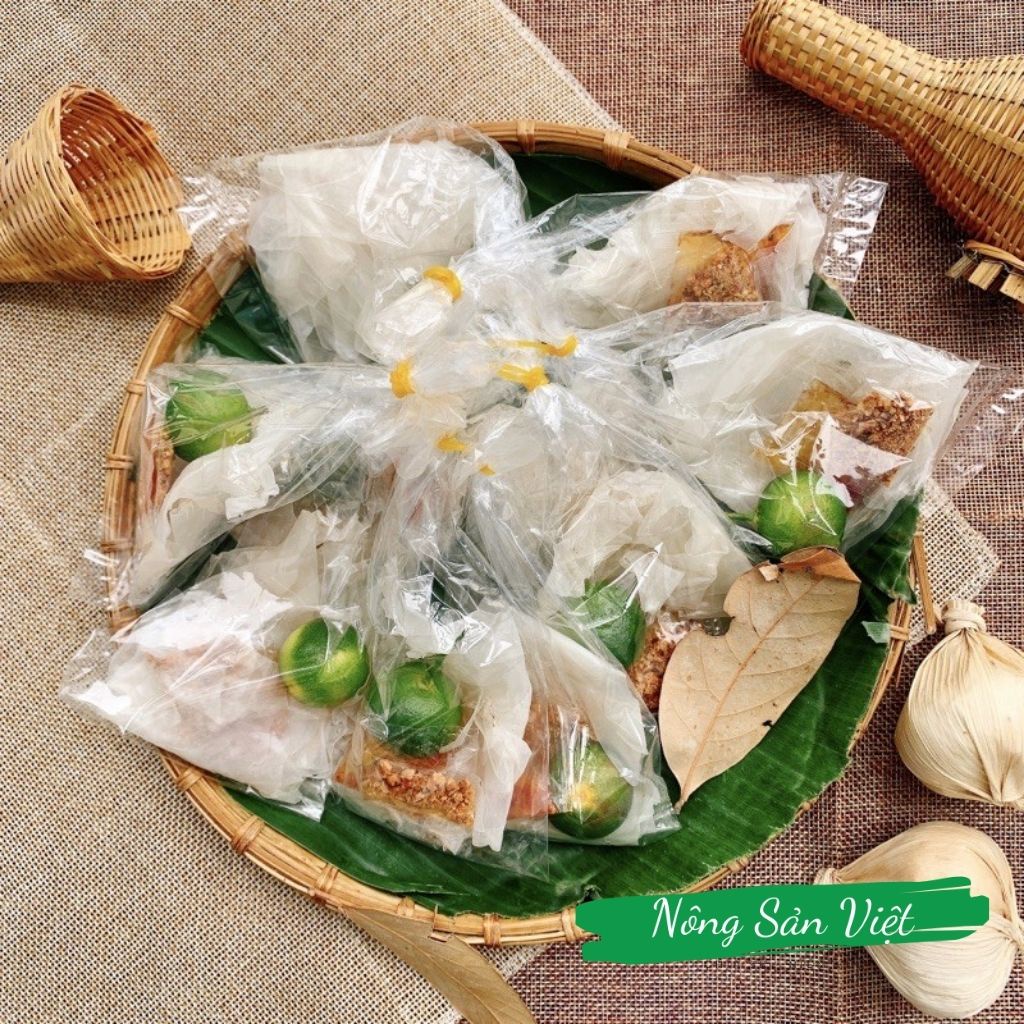 Bánh tráng phơi sương xâu 10 gói bánh tráng trộn vò sate tắc Bon Bon Tây Ninh - 04100069