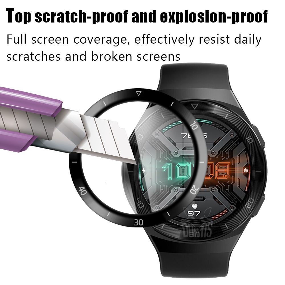 Miếng dán bảo vệ màn hình cong 3D cho đồng hồ thông minh Huawei Watch GT 2e