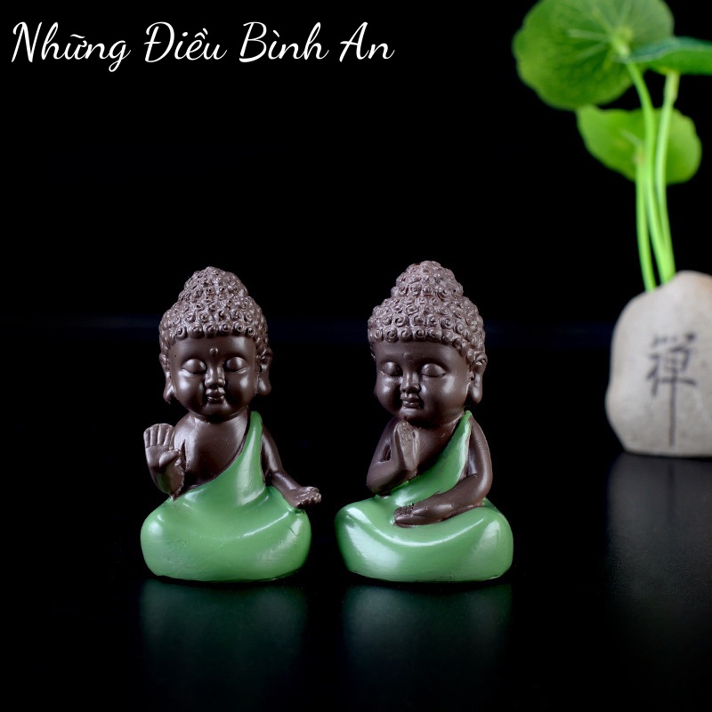 Tượng chú tiểu dễ thương/ Sét 3 nhà sư mang lại bình yên, nhẹ nhàng, thư thái 💕FREESHIP 50k💕 - Những Điều Bình An