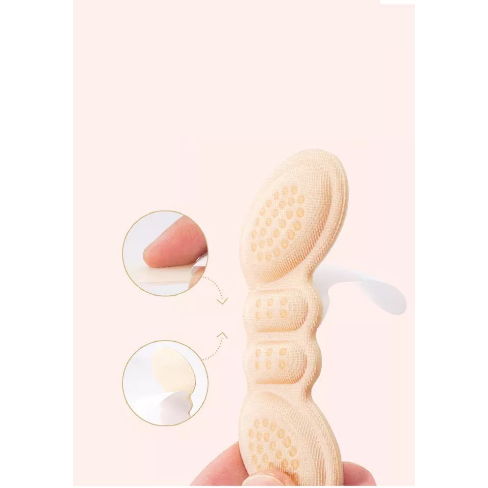 Miếng dán lót giày bảo vệ gót chân 4D cao cấp- Miếng lót gót giày silicon chống trầy chân