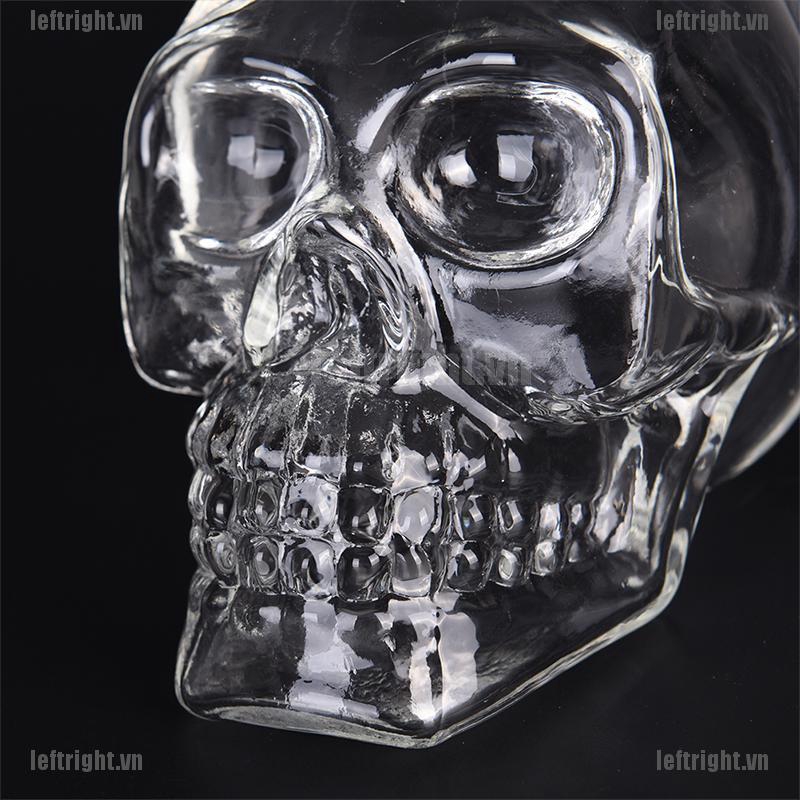 Bình Đựng Rượu Whiskey Bằng Thủy Tinh Hình Đầu Lâu Pha Lê