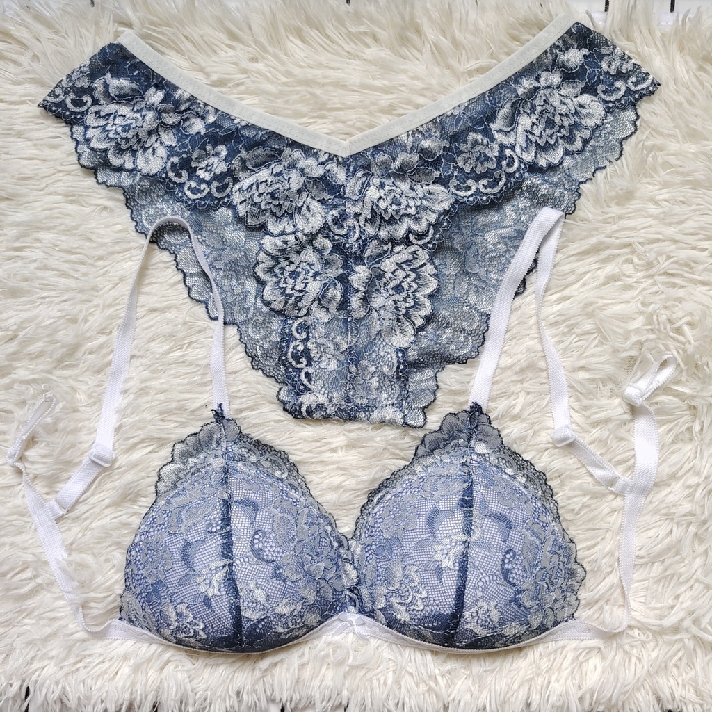 Set Bra - Bralette ren sexy không gọng, mút mỏng - Xanh dương - NY32 | BigBuy360 - bigbuy360.vn