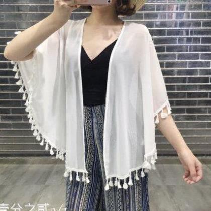 Áo kimono đi biển ་