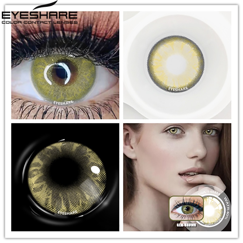 EYESHARE [Hàng mới về] Set 2 kính áp tròng màu tự nhiên