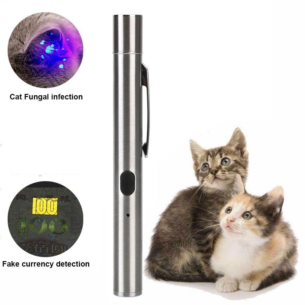 Đèn Pin Chiếu Tia Cực Tím 365 UV Chống Nước Chuyên Nghiệp Cho Mèo