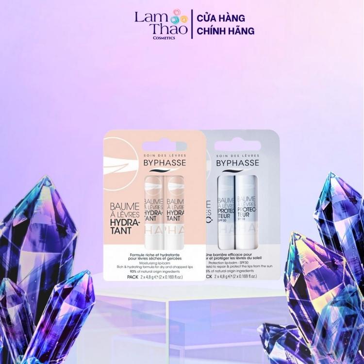 Bộ 2 Cây Son Dưỡng Môi Byphasse Lip Balm