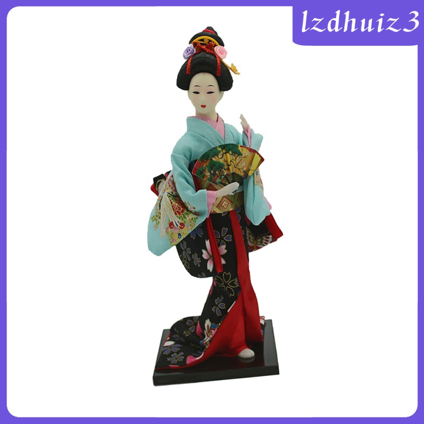 Búp Bê Geisha Mặc Kimono Kích Thước 12 Inch