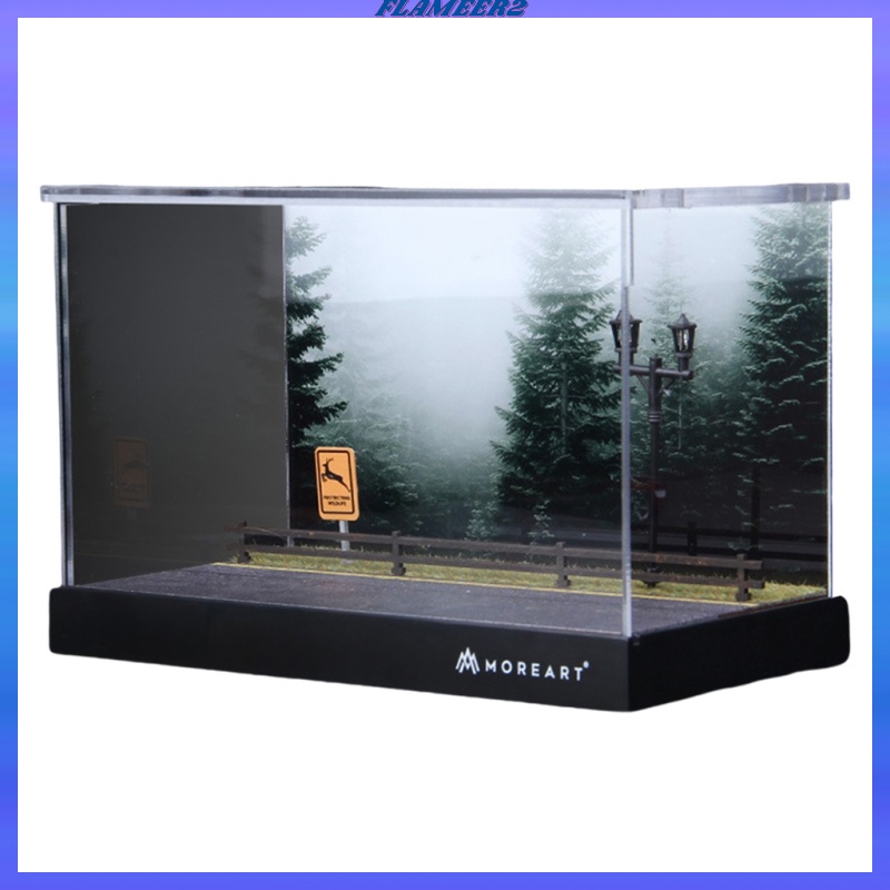 Mô hình bãi đậu xe mô phỏng tỉ lệ 1:64 mini dùng trưng bày trang trí/ làm quà tặng