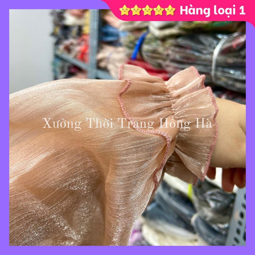 ✅🎯 Ảnh Thật Của Xưởng 100% 🎯✅ Áo croptop trễ vai tay bồng dài siêu dễ thương, Áo Tơ Nhũ Hot 2021 🌸  ྇