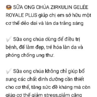 Hàng Đức đủ bill ZIRKULIN GELÉE ROYALE