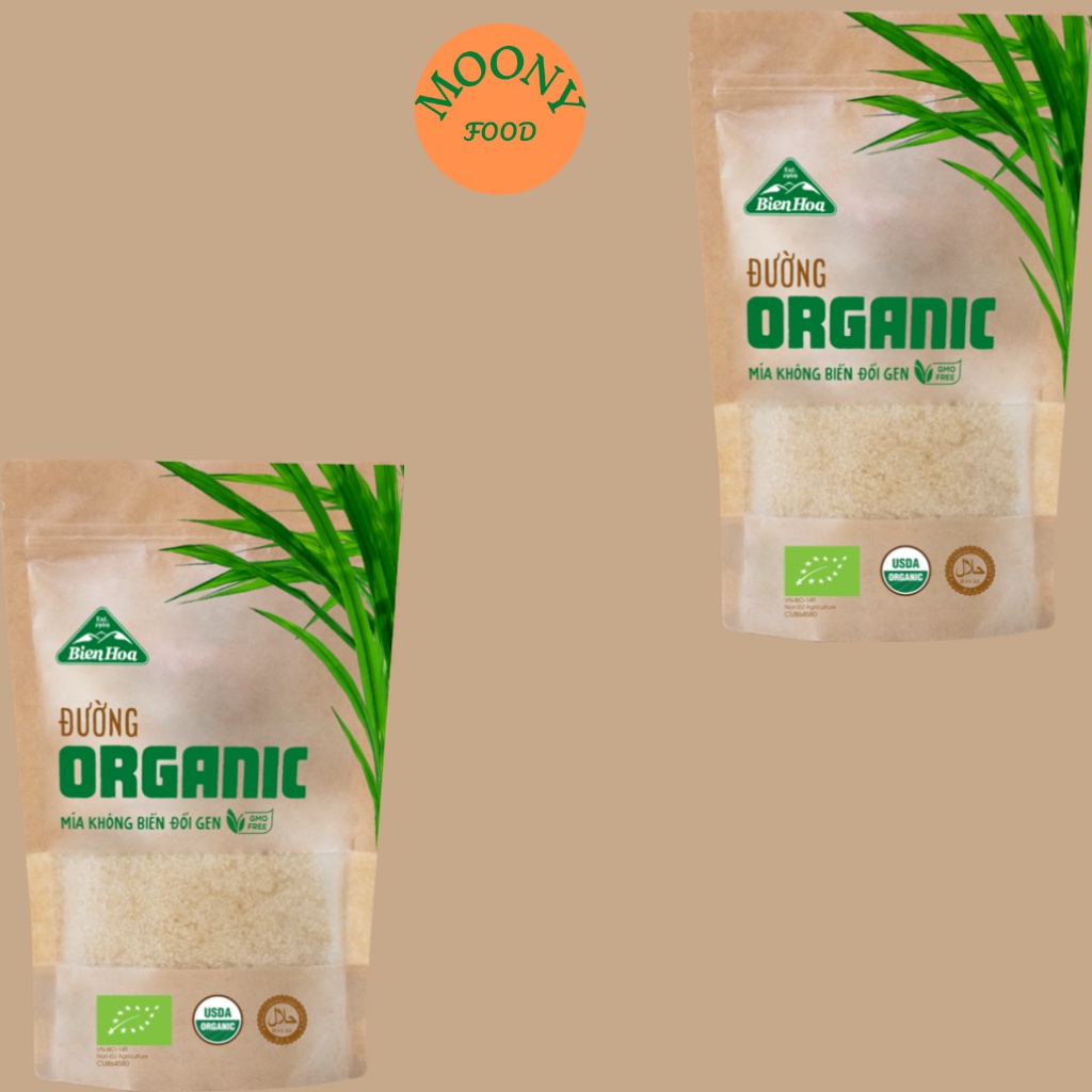 Đường Vàng Mía Hữu Cơ Làm Bánh Cho Bé Biên Hòa Organic Gói 400G