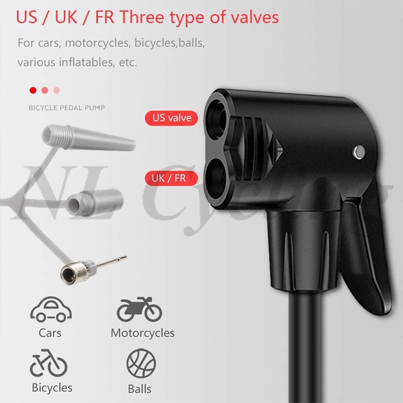 Bơm Hơi Đạp Xe Di Động Áp Suất Cao 140 / 180 / 200 Psi