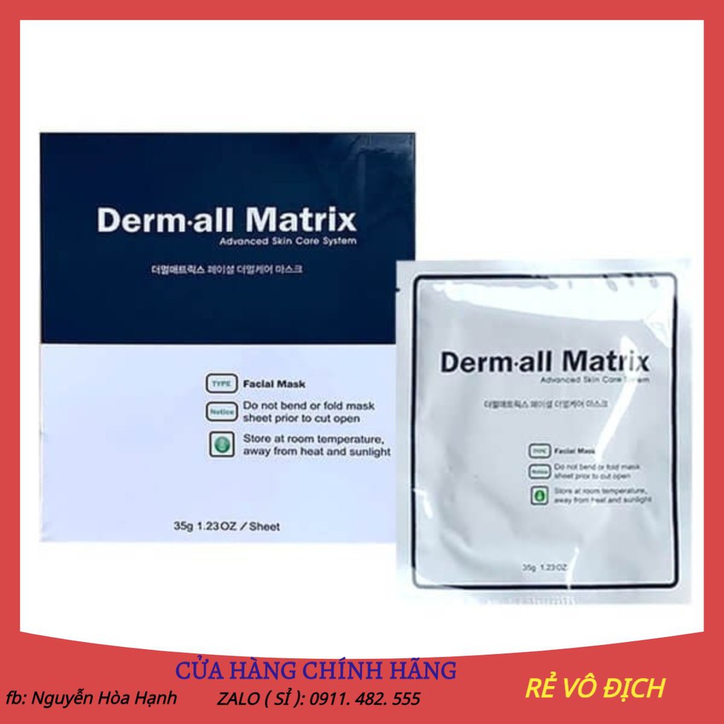 Mặt nạ Derm-all Matrix Mask Hàn Quốc [ Hộp 4 Miếng ]