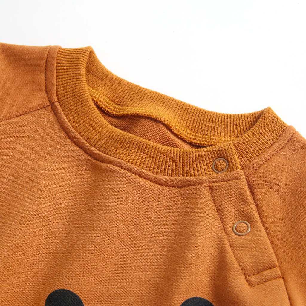 Bộ áo liền thân Sanlutoz cotton + mũ trùm đầu dễ thương dành cho bé