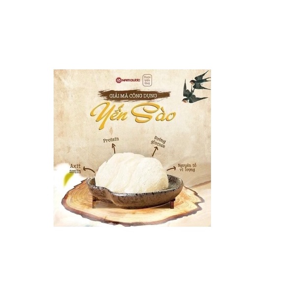 Yến sào nam dược (yến chưng đường phèn-  hồng sâm  đông trùng)