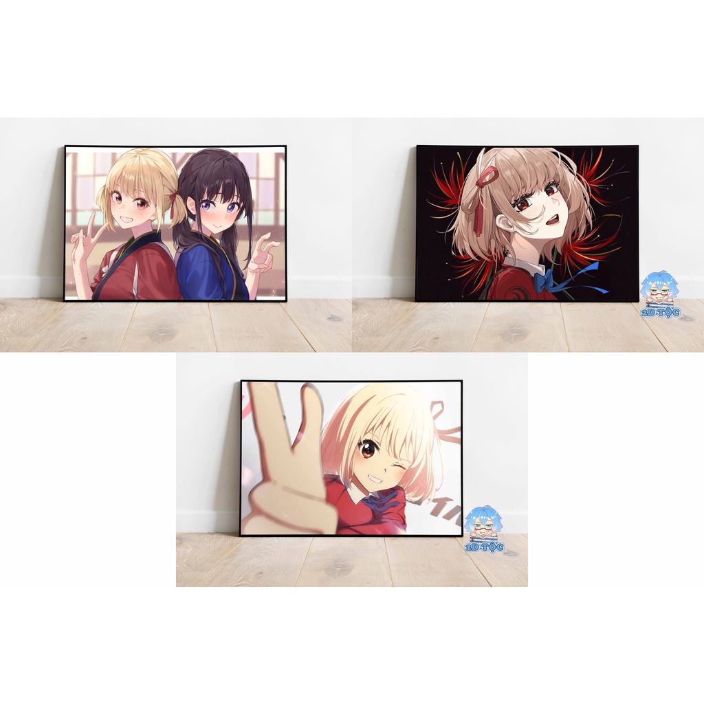 POSTER A3 CHẤT LƯỢNG CHUẨN ANIME LYCORIS RECOIL (8) - 2D TỘC SHOP