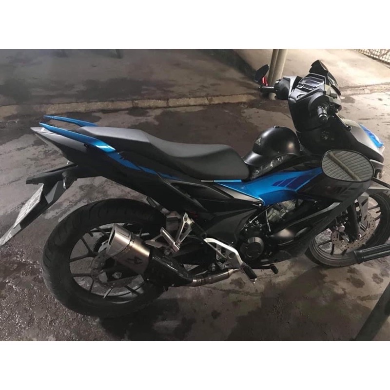 Pô Ak R1 Akrapovic R1 Tem khắc + Cổ inox 304 2 khúc màng lọc tổ ong