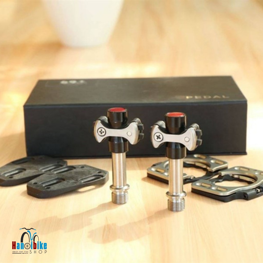 Bàn đạp xe đạp - Pedal cá xe đạp titan 69+ speedly play
