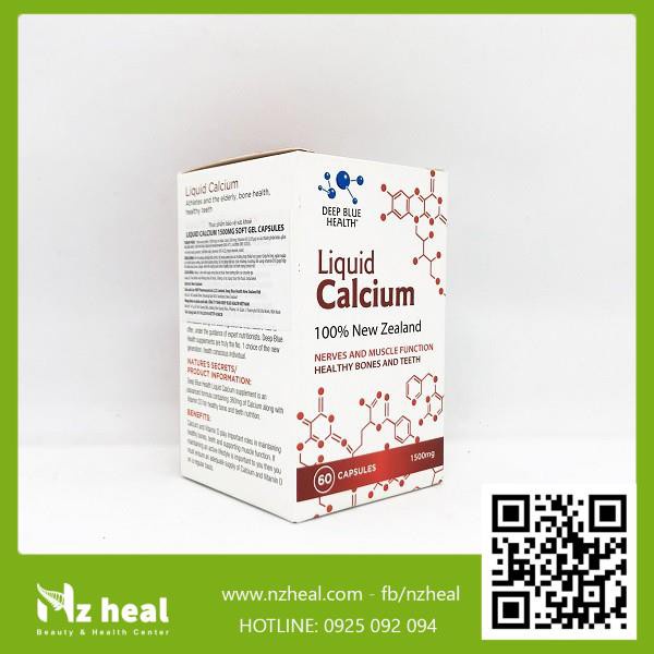 [Hỏa tốc] Viên Bổ Sung Canxi Deep Blue Health Liquid Calcium (60V)