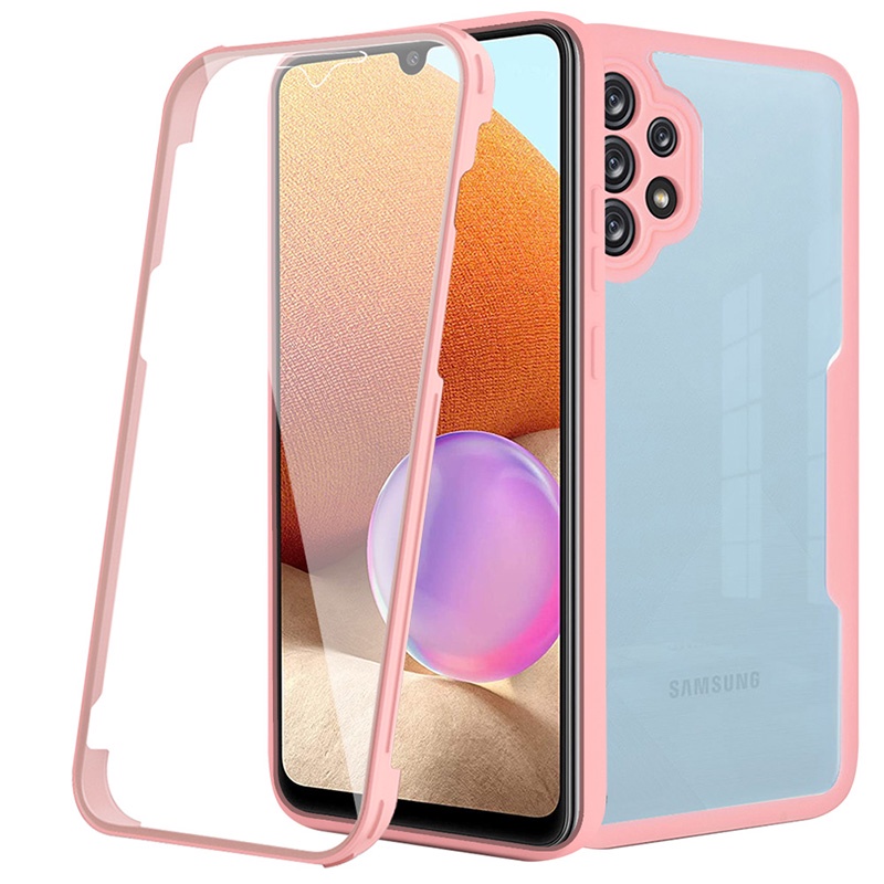 360 Double Sided Anti Fall Phone Case For Samsung Galaxy A34 5G A12 A32 4G A32 5G A52 4G A52 5G A52s 5G A72 4G A72 5G M22 M32 4G A22 4G A22 5G Camera Lens Protector Film Cover