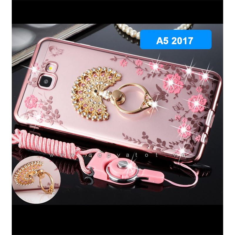 Ốp Samsung Galaxy A5 2017 dẻo hình hoa