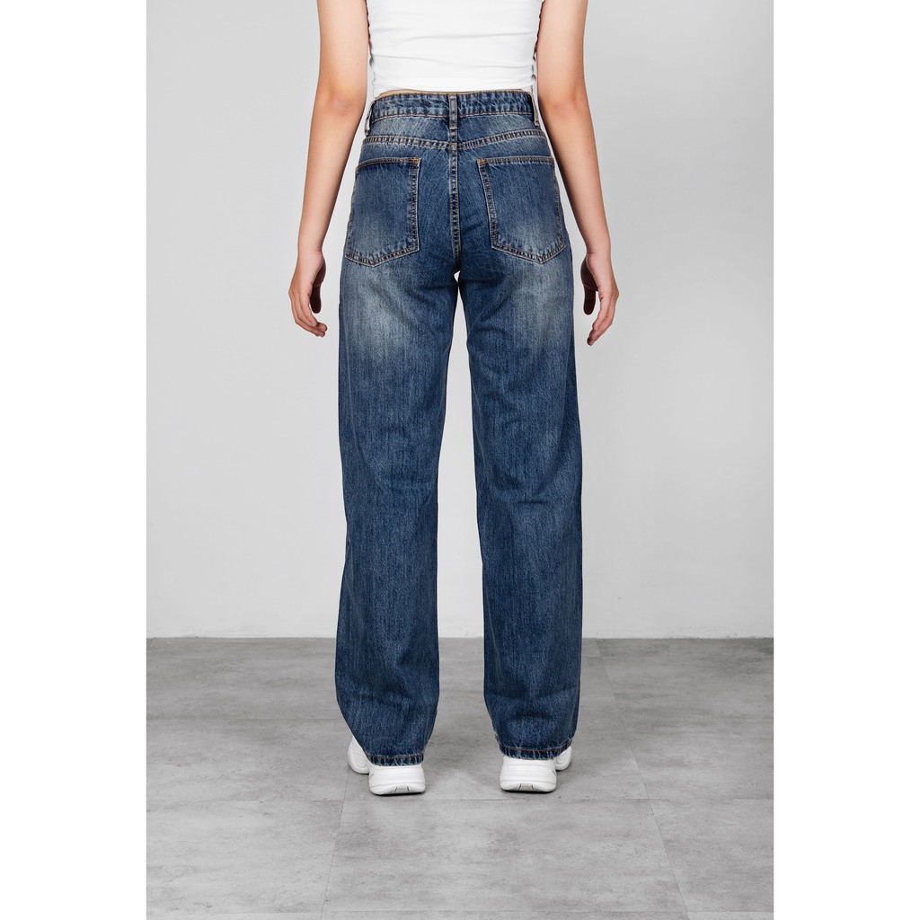 Là min - Quần Jeans Suông Straight-leg Jeans