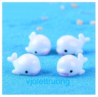 Charm cá voi trang trí slime