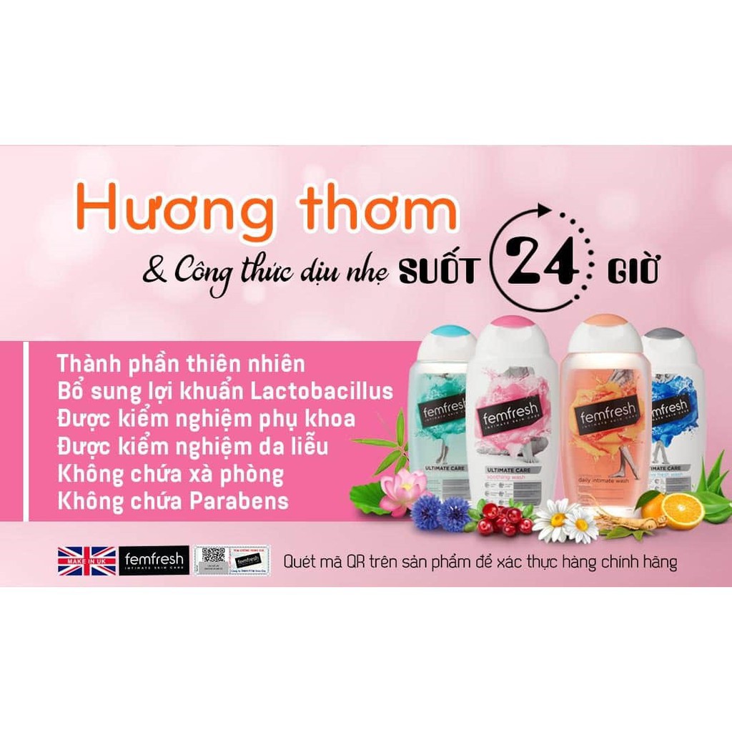 [CHÍNH HÃNG] Dung Dịch Vệ Sinh Phụ Nữ Femfresh Nhiều Màu