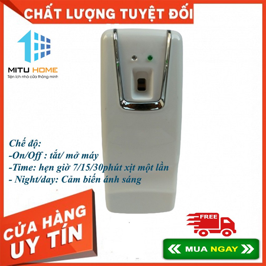 [XẢ KHO MÁY XỊT TỰ ĐỘNG THƠM PHÒNG]MÁY XỊT NƯỚC HOA TỰ ĐỘNG TẶNG KÈM CHAI XỊT - MITUHOME